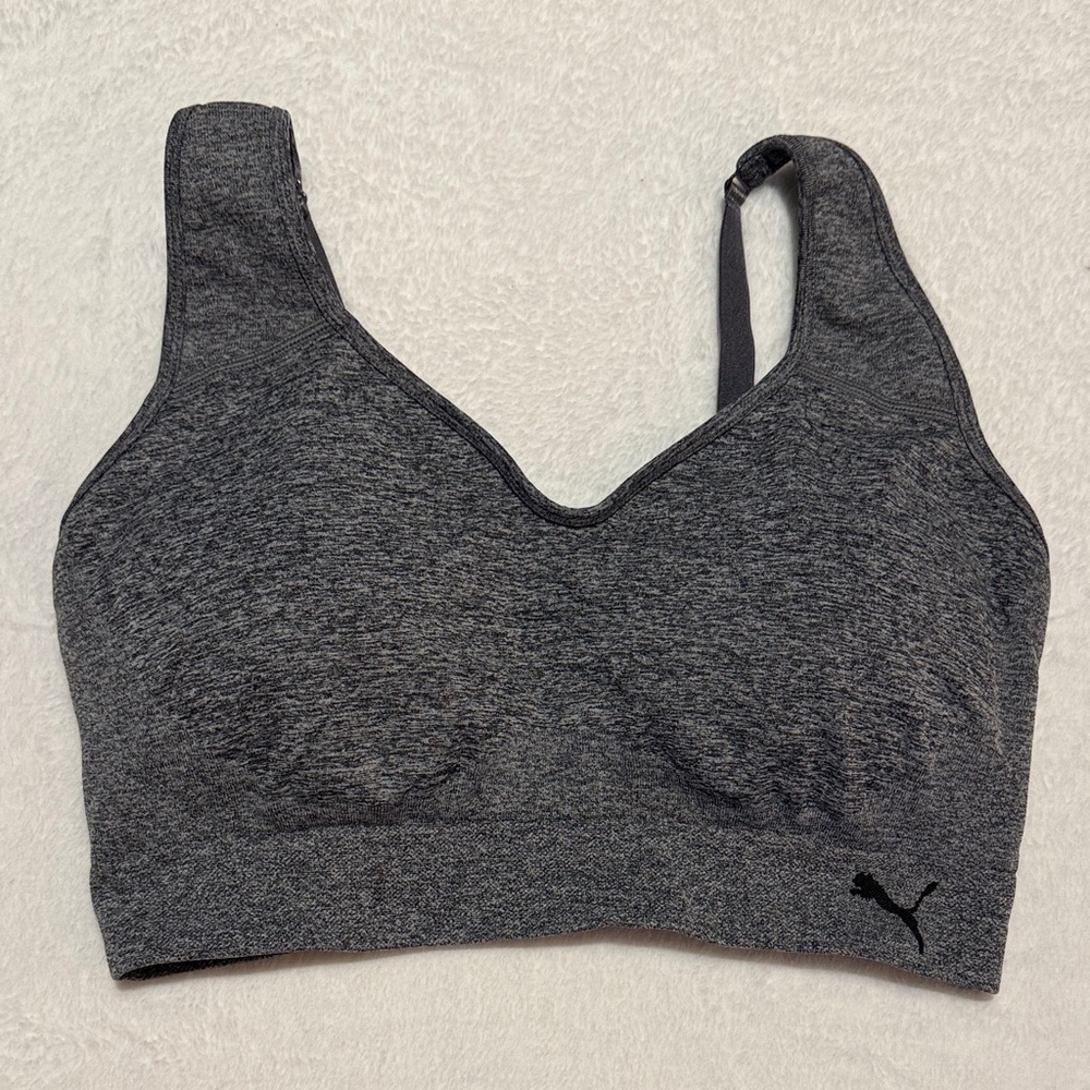 Puma Women's Charcoal Sports Bra